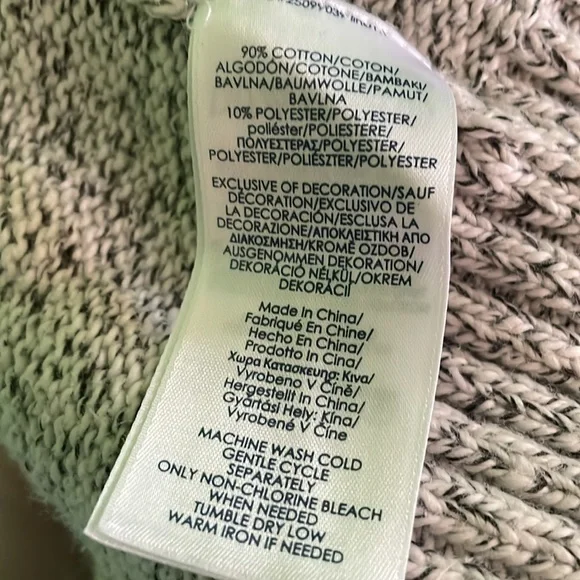 Chaps Thick Knit Cotton Quarter Zip Sweater - Picture 9 of 9